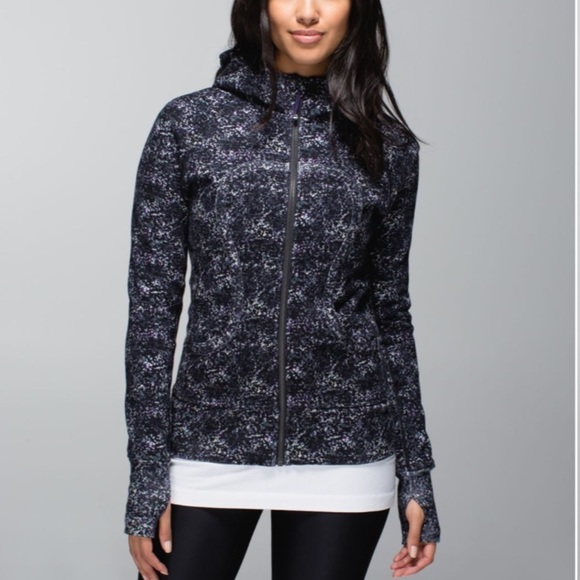 lululemon athletica Jackets & Blazers - Lululemon Scuba Hoodie II Rocky Road Sand Dune Toothpaste/Storm Grey/Black sz 6